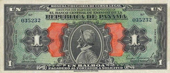 billete 1 balboa
