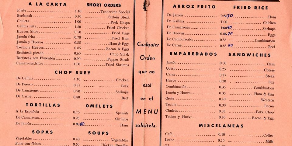 menu decada 1970