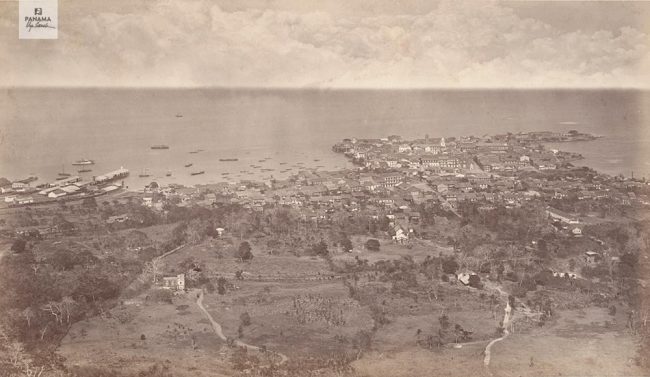 casco viejo desde el cerro ancon 1875