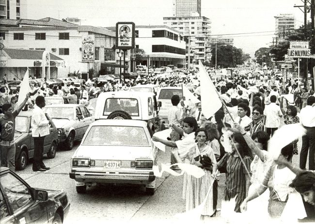 protesta cruzada civilista junio 1987
