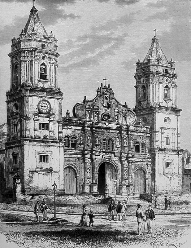 dibujo antiguo catedral