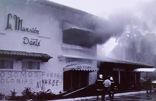 incendio mansion dante 2 julio 1987