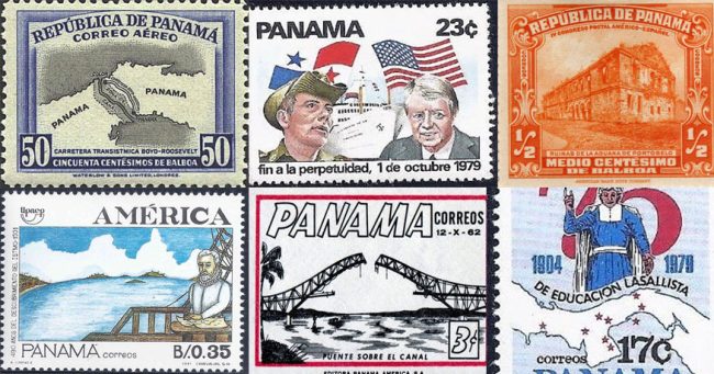 estampillas panama cover